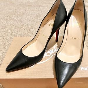 Christian Louboutin AUTHENTIC size 37 apostrophy Black